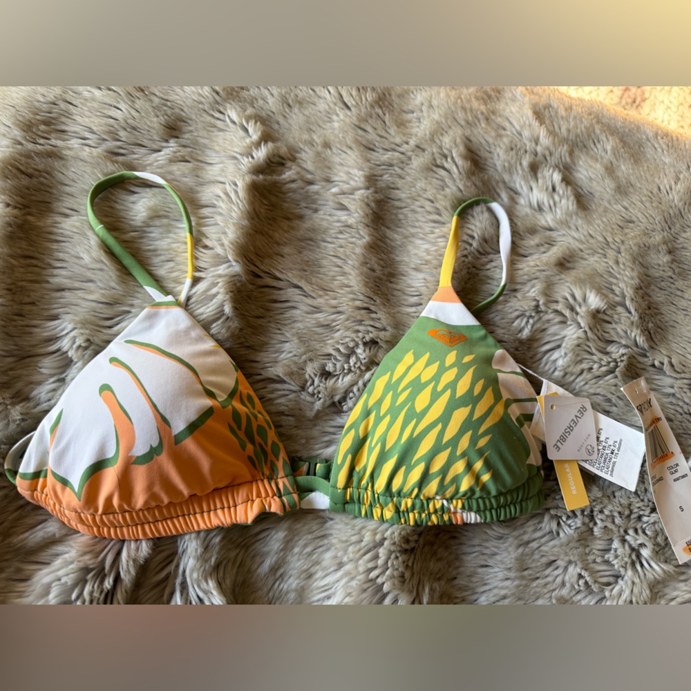 Roxy bikini top - reversible - wildflowers Tiki